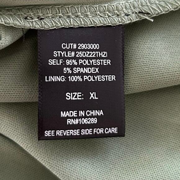 Trixxi Women Maxi Dress Sleeveless Green Backless Bodycon Holiday Party Size XL - Picture 6 of 9